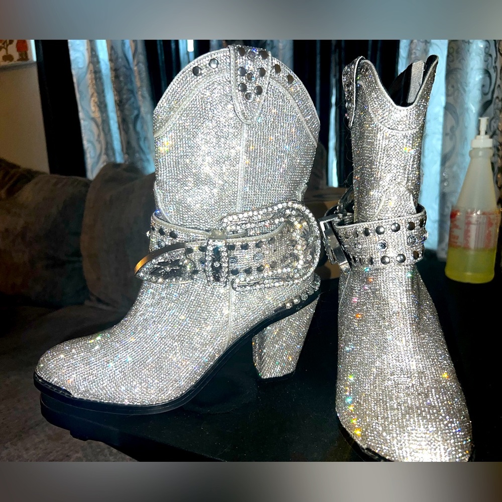 Size 9 Sheriff Shine cowboy boots bought on Dolls Kill